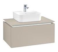 Villeroy & Boch Legato Villeroy & Boch B733L0VK 80x38x50cm, avec éclairage LED, Soft Grey