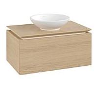 Meuble sous-lavabo Villeroy & Boch Legato B569, 800x380x500mm, centrÃ© sur lavabo, Coloris: ChÃªne nordique - B56900VJ