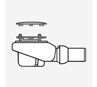 Villeroy & Boch Subway - Ablauf Tempoplex Plus 90 mm Subway Infinity 90 mm brushed chrom