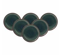Villeroy & Boch like. by Crafted Breeze 19-5167-2640 Lot de 6 assiettes à petit-déjeuner en porcelaine de qualité supérieure Gris/bleu 21 cm
