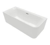 Villeroy & Boch Loop & friends baignoire semi-îlot - 180x80cm - angle gauche - Acrylique Blanc Alpin brillant uba180lsf9cl00v-01