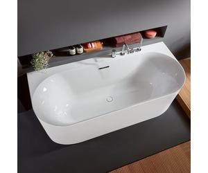 Villeroy & Boch Loop & Friends Baignoire semi-îlot, avec tablier, UBA180LOF9CS00V-01,