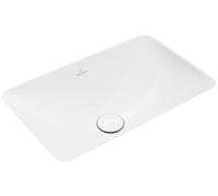 Villeroy und Boch Loop & friends 4A560001 sans rangée de trous pour robinetterie, avec trop-plein, 45 x 28 cm, blanc