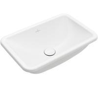 Villeroy & Boch Lavabo encastrable Loop & Friends 4A640001 – sans trou, trop-plein, 51×34 cm, blanc