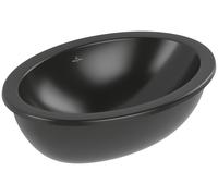 Villeroy & Boch Loop & Friends lavabo 56x38 cm ovale sous plan noir mat 4A5501R7
