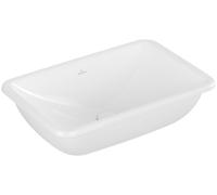Villeroy und Boch Loop & friends 4A650001 sans rangée de trous pour robinetterie, avec trop-plein, 60 x 40,5 cm, blanc