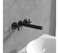 Villeroy & Boch Mélangeur mural lavabo Loop & Friends TVZ106012000K5 noir mat 3 trous