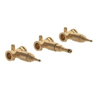 Villeroy & Boch Loop & Friends Unité d''encastrement pour robinet de lavabo trois trous - pour montage mural Rond - Laiton TVW10610B15200