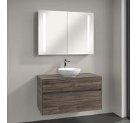 Villeroy & Boch Loop & Friends Vasque avec meuble Embrace et armoire de toilette My View 14, 4A4500R1+A95600RK+A4221000, My View 14