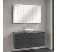 Villeroy & Boch Loop & Friends Vasque avec meuble Embrace et armoire de toilette My View 14, 4A4501R1+A95700FP+A4231200, My View 14