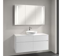 Villeroy & Boch Loop & Friends Vasque avec meuble Embrace et armoire de toilette My View 14, 4A4601R1+A95700DH+A4231200, My View 14