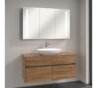 Villeroy & Boch Loop & Friends Vasque avec meuble Embrace et armoire de toilette My View 14, 4A4800R1+A95700RH+A4231200, My View 14