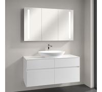 Villeroy & Boch Loop & Friends Vasque avec meuble Embrace et armoire de toilette My View 14, 4A4800R1+A95700DH+A4231200, My View 14