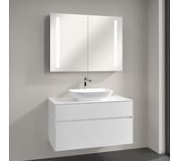 Villeroy & Boch Loop & Friends Vasque avec meuble Embrace et armoire de toilette My View 14, 4A4901R1+A95600DH+A4221000, My View 14