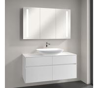 Villeroy & Boch Loop & Friends Vasque avec meuble Embrace et armoire de toilette My View 14, 4A5001R1+A95700DH+A4231200, My View 14