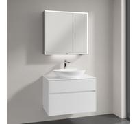 Villeroy & Boch Loop & Friends Vasque avec meuble sous-vasque Embrace, avec armoire de toilette My View Now, 4A470001+A95500DH+A4558000, My View Now