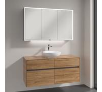 Villeroy & Boch Loop & Friends Vasque avec meuble sous-vasque Embrace, avec armoire de toilette My View Now, 4A460101+A95700RH+A4551200, My View Now