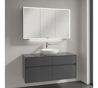 Villeroy & Boch Loop & Friends Vasque avec meuble sous-vasque Embrace, avec armoire de toilette My View Now, 4A460001+A95700FP+A4551200, My View Now