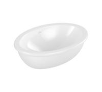 Villeroy & Boch Lavabo sous-plan Loop & Friends 4A550101 ovale 57×38 cm blanc – trop-plein, sans trous