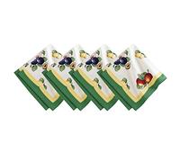 Villeroy & Boch Lot de 4 Serviettes en Coton Multicolore 53,3 x 53,3 cm