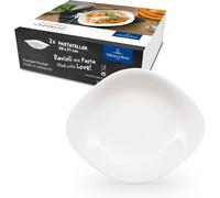 Villeroy & Boch - Lot de 6 assiettes à pâtes Vapiano - Grandes assiettes à pâtes - Blanc profond - Assiettes à pâtes, assiettes à spaghetti, assiettes creuses, assiettes à salade, grandes assiettes à