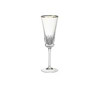 Villeroy & Boch - lot de flûtes à champagne avec bord doré Grand Royal Gold, flûtes à champagne de 120 ml, verre cristallin, transparent
