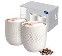 Villeroy & Boch - Manufacture Collier Blanc Ensemble De Mugs De 2 Pièces, Porcelaine Premium