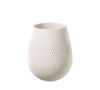 Villeroy & Boch Collier Blanc Vase Carré n°2, 12,5x12,5x14 cm, Porcelaine Premium, Blanc
