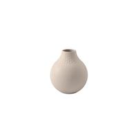 Villeroy & Boch - Manufacture Collier Sand, Petit Vase Perle, 12 cm, Porcelaine Premium, Beige