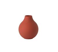 Villeroy & Boch - Manufacture Collier Terre Vase Perle petit, imposant vase pour commodes et tables festives, porcelaine premium, lavage main, Terre, Petit