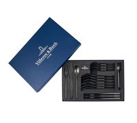 Villeroy & Boch - Manufacture Cutlery Couverts de table pour jusqu’à 4 personnes, 20 pièces, acier inoxydable, noir 12-6556-9058