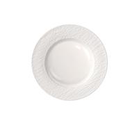 Villeroy & Boch - Manufacture Ice assiette plate, env. 27 נ27 נ2 cm, blanc aspect glacé mat et brillant, lave-vaisselle et four à micro-ondes, assiette pour plats principaux, porcelaine Premium