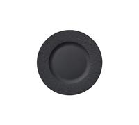 Villeroy & Boch - Manufacture Rock Assiette à Dessert Noir, Garanti Lave-Vaisselle, Compatible Micro-Ondes Petite Assiette, Vaisselle en Céramique, Porcelaine Haut de Gamme