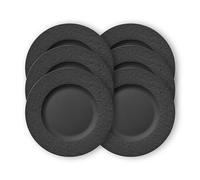 Villeroy & Boch Manufacture Rock Service 6 Pièces Assiette Plate Noir 27cm