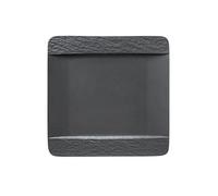 Villeroy & Boch Manufacture Rock Assiette plate carrée en porcelaine de qualité supérieure Passe au lave-vaisselle Noir
