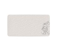 Villeroy & Boch Manufacture Rock blanc - Mickey Mouse - plat de service, blanc, résistant au lave-vaisselle/micro-ondes, look ardoise avec décor Disney Mickey Mouse à la craie