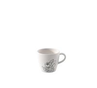 Villeroy & Boch Manufacture Rock blanc - Mickey Mouse - tasse à expresso, blanc, résistant au lave-vaisselle/micro-ondes, look ardoise avec décor Disney Mickey Mouse à la craie