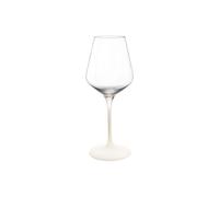 Villeroy & Boch - Manufacture Rock blanc Ensemble de verres à vin blanc, 4 pièces. Ensemble de verres pour vin blanc, 380 ml, Verre en cristal, Aspect ardoise blanc mat