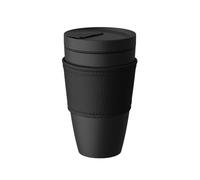 Villeroy & Boch Manufacture Rock Coffee To Go Becher, Porzellan de qualité supérieure, 290 ml, noir mat
