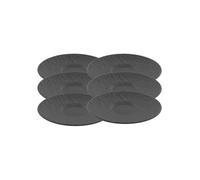 VILLEROY & BOCH Rock Ensemble 6 Soucoupes à Espresso Noir G
