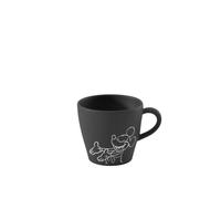 Villeroy & Boch Manufacture Rock - Mickey Mouse - tasse à café, noir, résistant au lave-vaisselle/micro-ondes, look ardoise caractéristique avec décor Disney Mickey Mouse à la craie