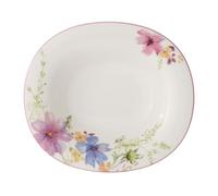 Villeroy & Boch Mariefleur Basic Assiette creuse ovale, 24 x 21 cm, Porcelaine Premium, Blanc/Multicolore