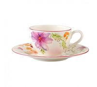 Villeroy & Boch Mariefleur Basic Lot de 2 tasses et soucoupes pour petit déjeuner