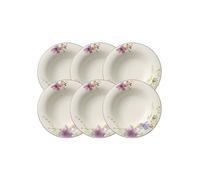 Villeroy & Boch Mariefleur Basic Premium Porcelaine, 23 cm, 6 x Assiettes Creuses, blanc, 25 x 25 x 9,2 cm, 6 unités de