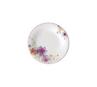 Villeroy & Boch - Mariefleur Basic Assiette De Petit-Déjeuner 21 Cm, Assiette Ronde Au Décor Floral, Garanti Lave-Vaisselle, Compatible Micro-Ondes, Vaisselle, Porcelaine Premium, Blanc/Multicolore