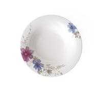 Villeroy & Boch Mariefleur Gris Basic Assiette creuse, Porcelaine Premium, Blanc/Multicolore, 23 cm