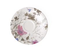 Villeroy & Boch Mariefleur Gris Basic Sous-tasse, 19 cm, Porcelaine Premium, Blanc/Multicolore