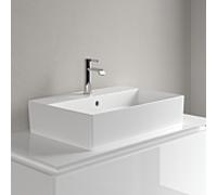 Villeroy & Boch Memento 2.0 lavabo 4A0760RW 60x42cm, avec trou pour robinetterie, et trop-plein, Stone White C +