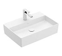 Villeroy & Boch Lavabo Memento 2.0 4A0761RW 60x42 cm avec robinet sans trop-plein Stone White C+