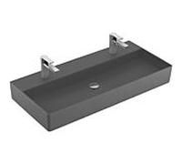 Villeroy & Boch Memento 2.0 lavabo 4A221KI4 100 x 47 cm, Graphite C-plus, avec trou pour robinetterie, sans trop-plein